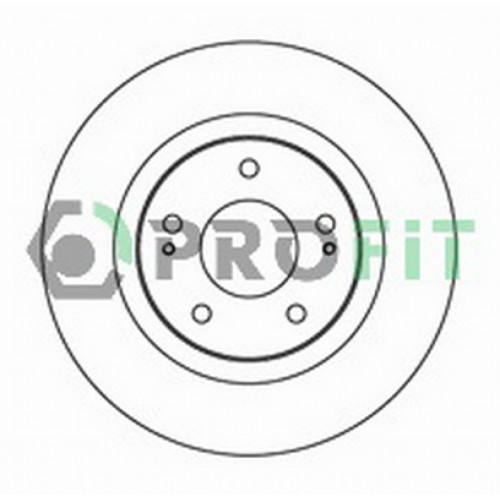 Гальмівний диск Profit 5010-2017
