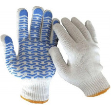 Захисні рукавички WERK ХБ натур., синя "хвиля" (47767)
