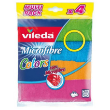 Серветки для прибирання Vileda Microfibre Color 4 шт. (4023103192577)