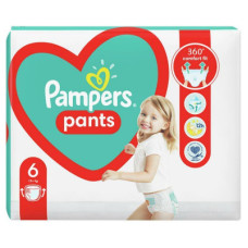 Підгузки Pampers трусики Pants Giant Розмір 6 (15+ кг) 15 шт (8006540069745)