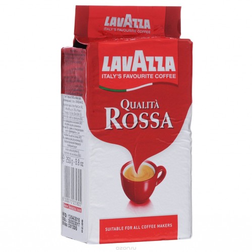 Кава Lavazza мелена 250г, пакет, "Qualita Rossa" (prpl.35805)