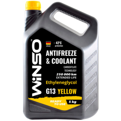 Антифриз WINSO WINSO YELLOW G13 yellow 5kg (880930)