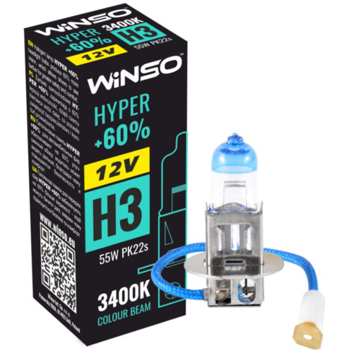 Автолампа WINSO H3 HYPER +60 55W (712320)