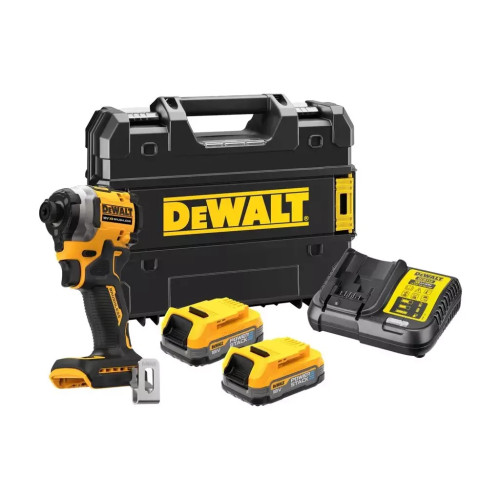 Шуруповерт DeWALT 18 В XR Li-lon PowerStack 2x1.7Ah, 206 Нм, кейс TSTAK (DCF850E2T)