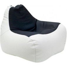 Пуф ПРИМТЕКС ПЛЮС кресло-груша Simba H-2200/D-5 S White-Black (Simba H-2200/D-5 S White-Black)