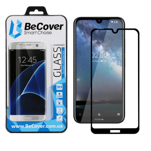 Скло захисне BeCover Nokia 2.2 Black (704076)