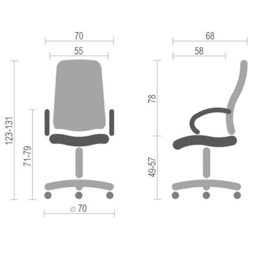 Офісне крісло АКЛАС Аризона Soft CH MB Черное (17980)