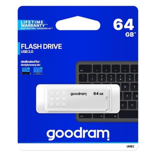 USB флеш накопичувач GOODRAM 64GB UME2 White USB 2.0 (UME2-0640W0R11)