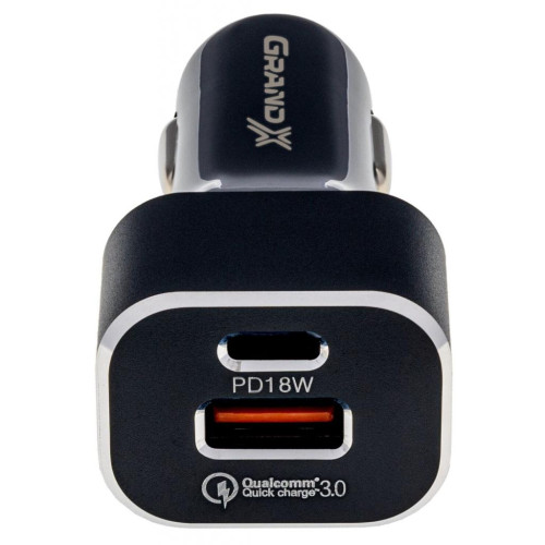 Зарядний пристрій Grand-X CH-29 PD 3.0, Quick Charge QС3.0, 1 TypeC, 1 USB (CH-29)