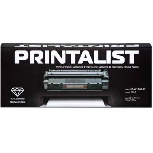 Картридж Printalist HP LJ M107a/135w/137fnw, 106A Black (HP-W1106-PL)