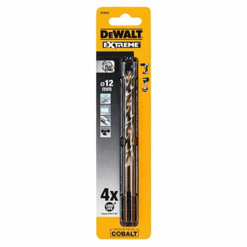 Свердло DeWALT EXTREME INDUSTRIAL COBALT HSS-CO, 12 х 151 х 98 мм (DT4916)