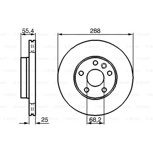 Гальмівний диск Bosch 0 986 478 893