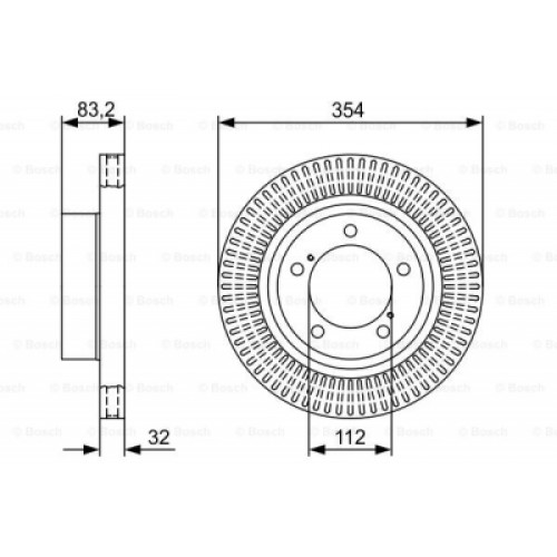 Гальмівний диск Bosch 0 986 479 V50