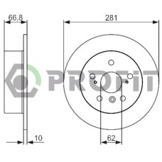 Гальмівний диск Profit 5010-2028