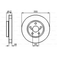 Гальмівний диск Bosch 0 986 478 858