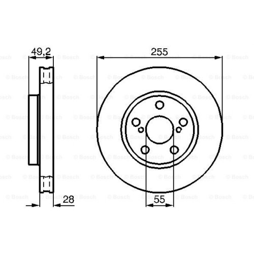 Гальмівний диск Bosch 0 986 478 858