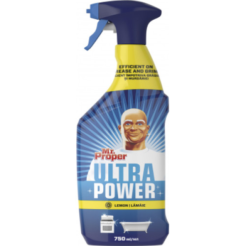 Спрей для чищення ванн Mr. Proper Ultra Power Лимон 750 мл (8001841517728)