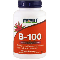 Вітамін Now Foods Комплекс B-100, 100 Вегетаріанських капсул. (NOW-00436)