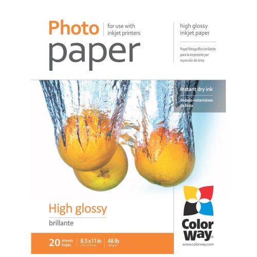Папір ColorWay LT 180г/м, glossy, 20sh, OEM (PG180020LT_OEM)