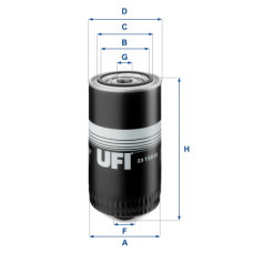 Фільтр масляний UFI 23.156.03