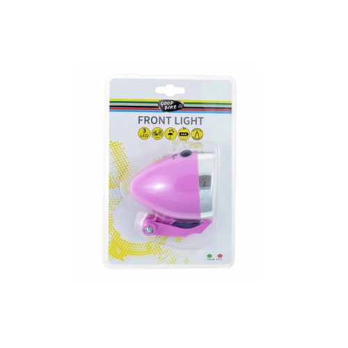 Передня велофара Good Bike RETRO STYLE 3 LED Pink (94315P-IS)