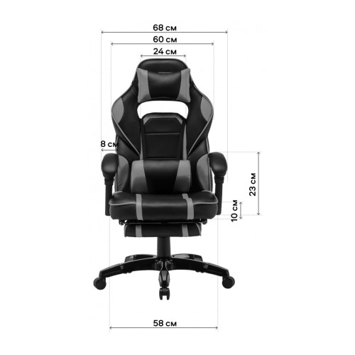 Крісло ігрове GT Racer X-2749-1 Dark Brown/White