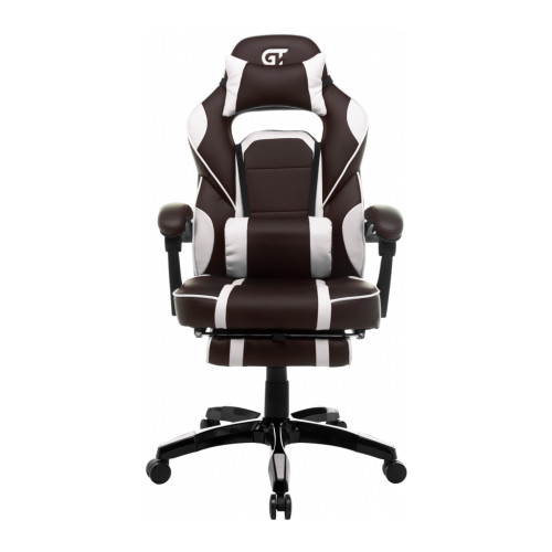 Крісло ігрове GT Racer X-2749-1 Dark Brown/White