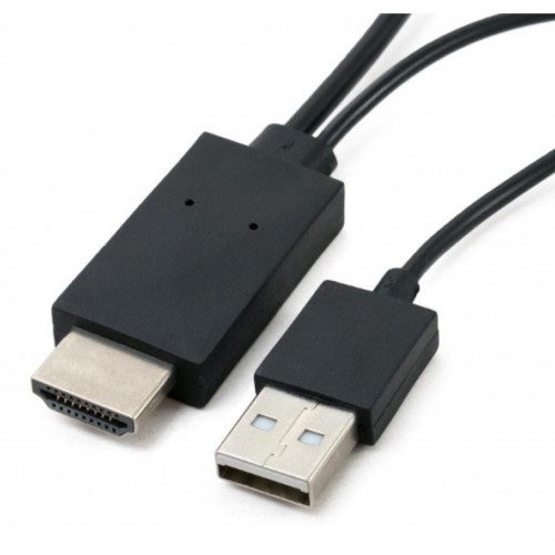 Перехідник MHL, microUSB (5pin) M, USB M-HDMI AM (1.8m) EXTRADIGITAL (KBV1683)