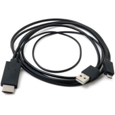 Перехідник MHL, microUSB (5pin) M, USB M-HDMI AM (1.8m) EXTRADIGITAL (KBV1683)