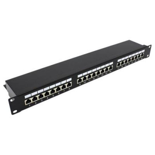 Патч-панель 19" 24xRJ-45 STP cat.5e, 1U Molex (KD-PP30-STP-C5e-24P)