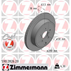 Гальмівний диск ZIMMERMANN 590.2826.20