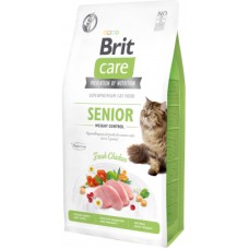 Сухий корм для кішок Brit Care Cat GF Senior Weight Control 7 кг (8595602540938)