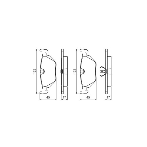 Гальмівні колодки Bosch 0 986 460 964