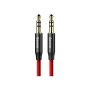 Кабель мультимедійний Jack 3.5mm Yiven M30 M/M 1m red-black Baseus (CAM30-B91)