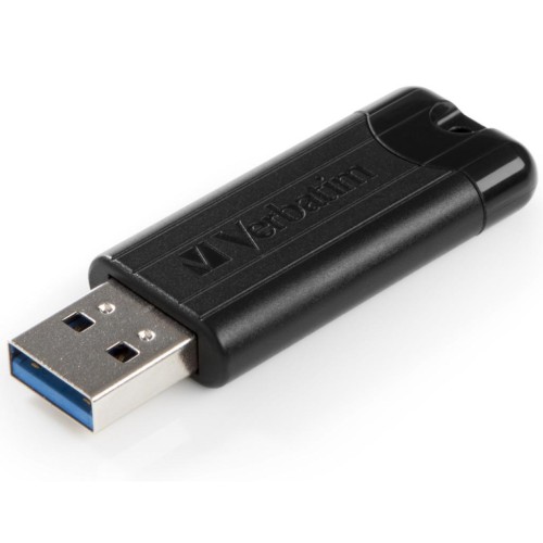 USB флеш накопичувач Verbatim 32GB PinStripe Black USB 3.0 (49317)