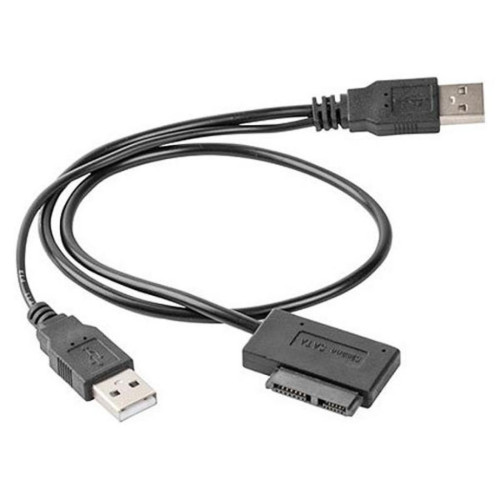 Перехідник USB 2.0 to Slimline SATA 13 pin Cablexpert (A-USATA-01)