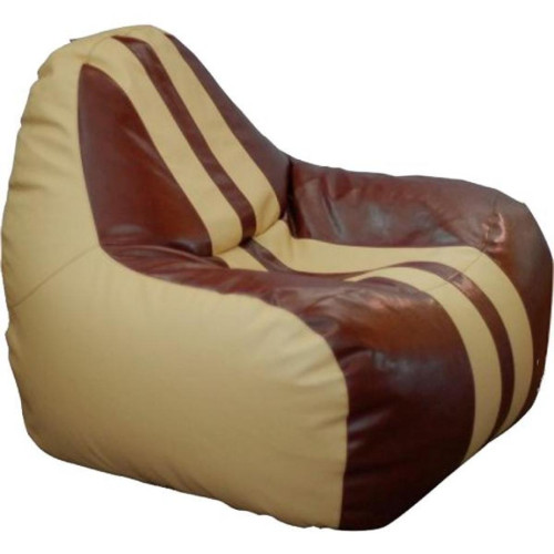 Пуф ПРИМТЕКС ПЛЮС кресло-груша Simba H-2201/H-002 M Beige-Brown (Simba H-2201/H-002 M Beige-Brown)