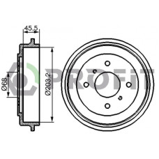 Гальмівний барабан Profit 5020-0059