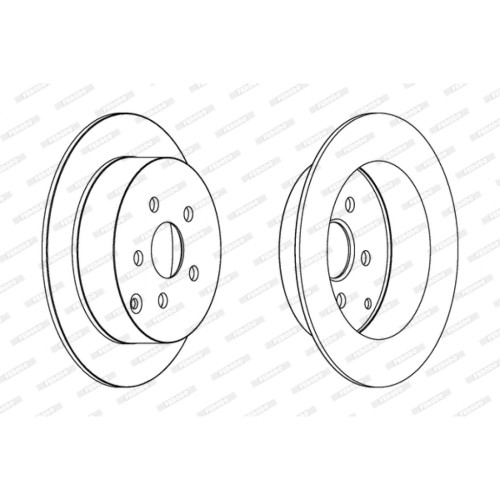 Гальмівний диск FERODO DDF1485C