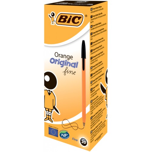 Ручка масляна Bic Orange, чорна (bc1199110114)