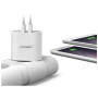 Зарядний пристрій Ugreen CD104 2xUSB 3.4A Charger (White) (20384)