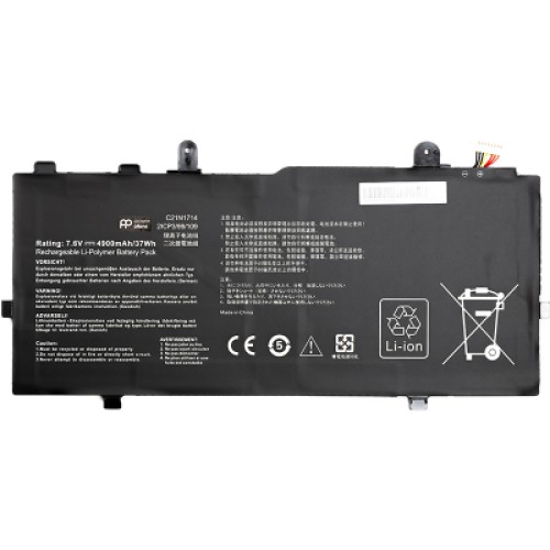 Акумулятор до ноутбука ASUS VivoBook Flip 14 TP401MA (C21N1714) 7.6V 4900mAh PowerPlant (NB431427)