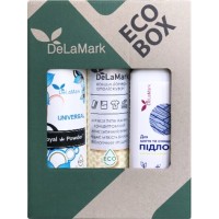 Набір побутової хімії DeLaMark Гель для прання + Кондиціонер + Засіб для миття підлоги (4820152332462)