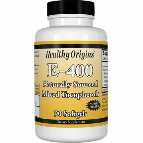 Вітамін Healthy Origins Вітамін Е, Суміш Токоферолів, Vitamin E 400 МО, 90 капсул (HO15144)