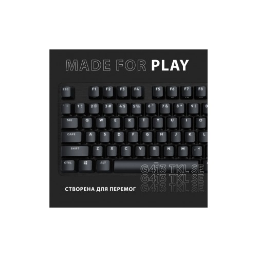 Клавіатура Logitech G413 TKL SE Mechanical Tactile Switch USB UA Black (920-010446)