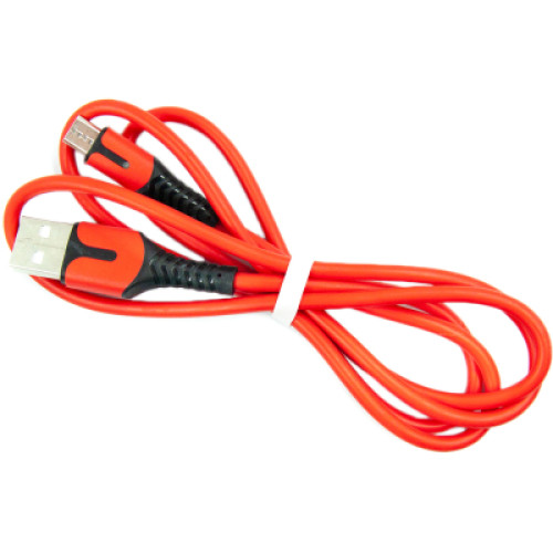 Дата кабель USB 2.0 AM to Micro 5P 1.0m red Dengos (PLS-M-IND-SOFT-RED)