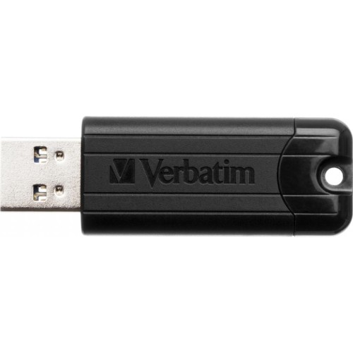 USB флеш накопичувач Verbatim 128GB PinStripe Black USB 3.0 (49319)