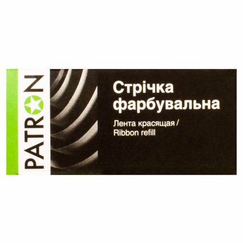 Стрічка до принтерів PATRON 13мм х 7м Black (П.М.) (RIB-PN-12.7x7-ПМ-B)