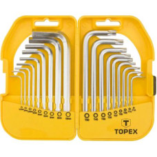 Набір інструментів Topex ключі шестигранні HEX и Torx, набір 18 шт.*1 уп. (35D952)