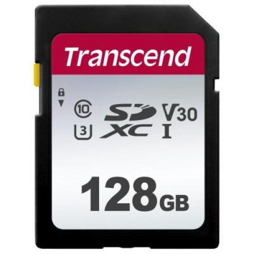 Карта пам'яті Transcend 128GB SDXC class 10 UHS-I U3 V30 (TS128GSDC300S)